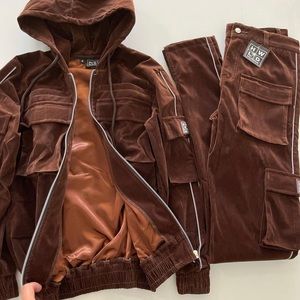 HOLLYWOOD HUNNA 3M TECH SUIT (Outfit Is Not Brown Image Used As A Reference.)